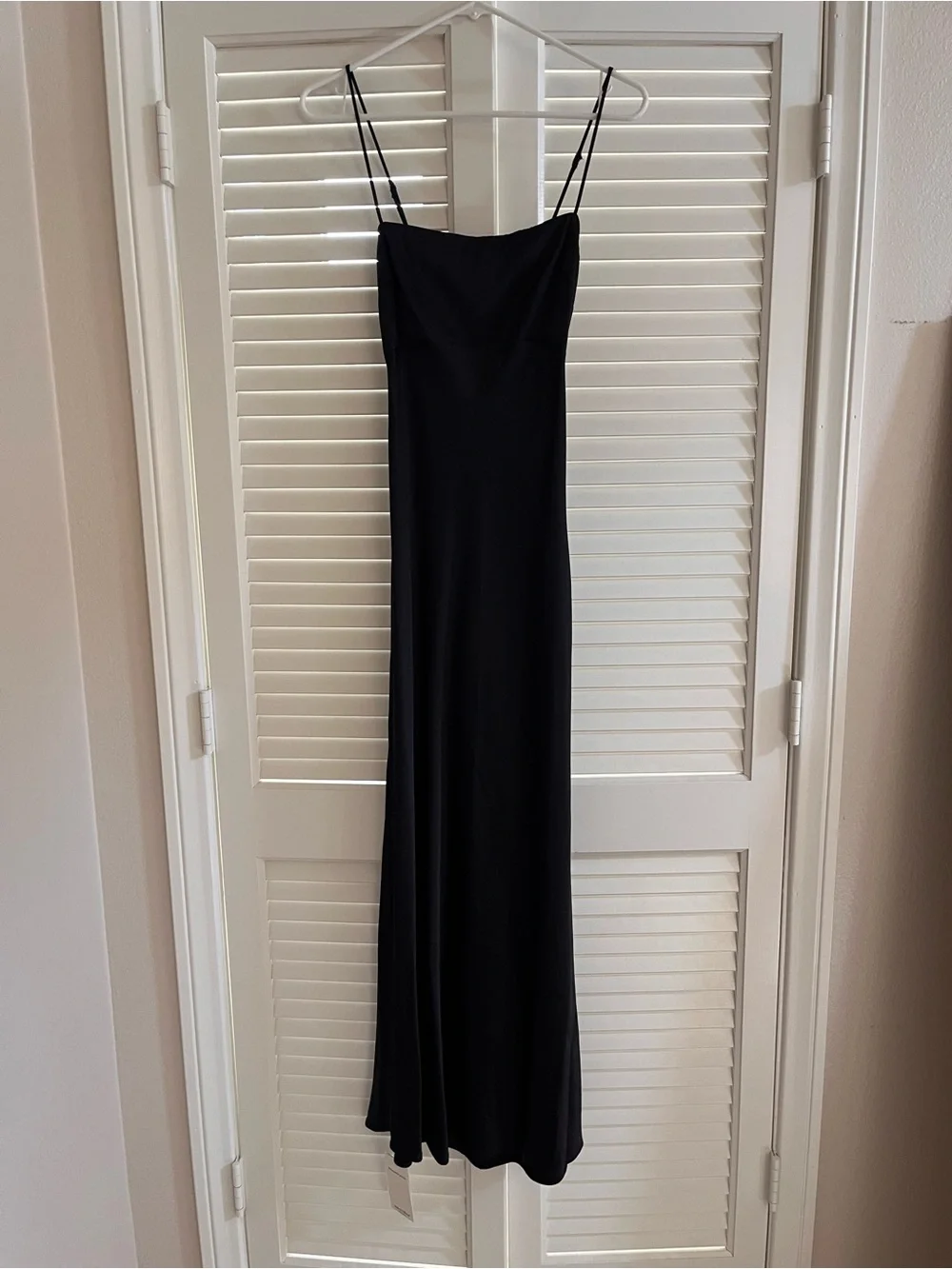 Abercrombie & Fitch Julia Cowl Back Slip Dress in Black NWT